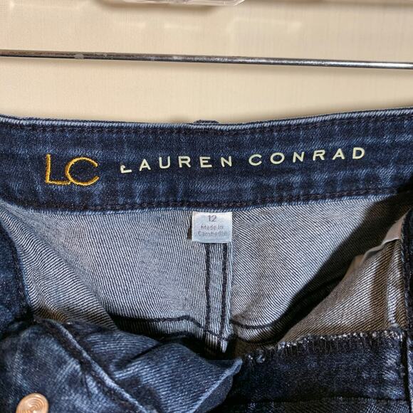 LC Lauren Conrad Dark Wash Denim Shorts - Picture 4 of 4